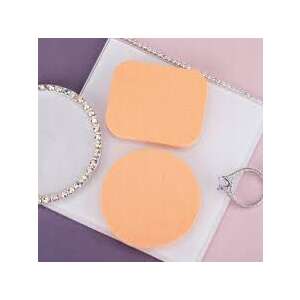 2 db szilikon smink szivacs készlet, egy kerek és egy négyzet alakú, alapozó és korrektor eldolgozásához - Smink szivacs