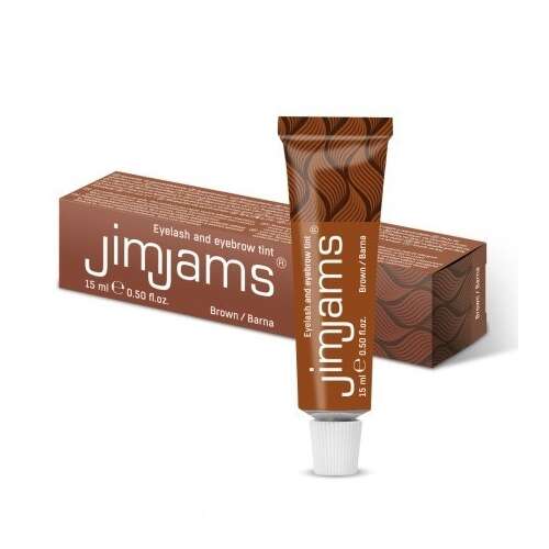 JimJams szempilla és szemöldökfesték, Barna, 15ml, Szakmai felhasználásra