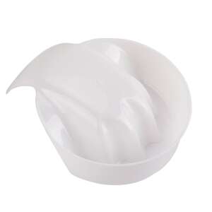 Fehér manikűr áztató tál kéztámaszsal, köröm művészethez és szalon használatra - Manikűr áztatótál