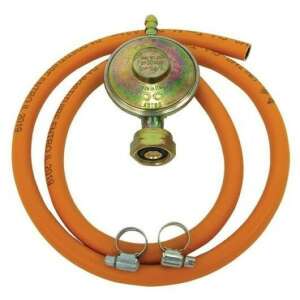 PB gas pressure regulator set 1.5m 30mbar with hose - Garden Grill, BBQ Accessory