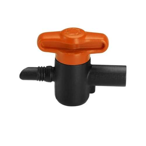 Gardena MD Control Valve, black and orange, close-up