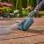 Gardena AquaBrush Universal 04/18V P4A cordless cleaner with battery, cleaning wooden terrace