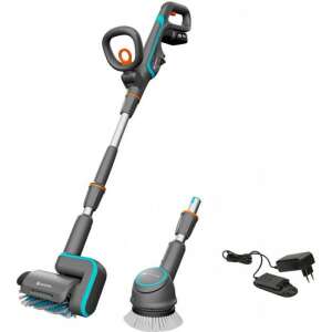 Gardena AquaBrush Universal 04/18V P4A cordless cleaner with battery, set with two brushes and charger - Gardena