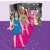 Barbie Dough Fashion Show playset runway with dolls