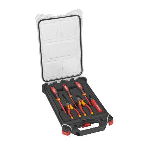 Milwaukee PACKOUT Compact Electrician Set 7pc, 7 piece electrician tool set in a compact case