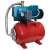 LEO XJWm 90/55-50CL water pump with pressure tank, blue and red