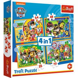 Trefl Paw Patrol Holiday 4-in-1 Puzzle Box - Puzzle