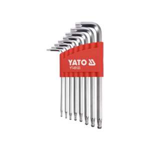 YATO 8-piece Torx wrench set with ball head, sizes T9-T40 - Allen wrench