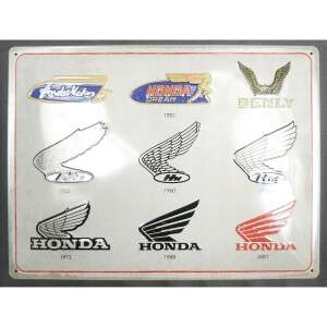 Nostalgic Art fém tábla a Honda logó evolúciójával 1951-től 2001-ig - Nostalgic-Art