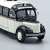 REO Speedwagon autóbusz modell 1:72 méretarányban, fehér és fekete, elülső nézet
