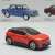Renault Megane 2022 Matchbox 1:64 méretarányú fém modell autó, piros, oldalnézet