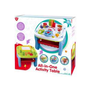 Playgo All-in-One Activity Table, doppelseitig, für Babys und Kleinkinder, mit interaktiven Funktionen, Lernspielzeug - Entwicklungsspiele für Babys