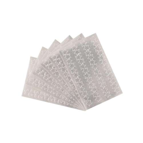Csillag Matricák - Öntapadós Ezüst - 288 db - 13 mm