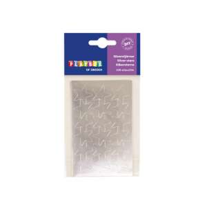 PlayBox of Sweden 108 ezüst csillag matricák, 25mm - Playbox