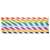 PlayBox: Colorful striped paper straws, 50 pack