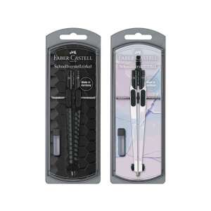 Faber-Castell: S&V Zirkel-Set mit Schnellverstellung in zwei Varianten 1Stk 99605085 - Schulanfang, Schulmaterialien