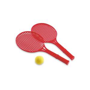 Piros habtenisz szett két ütővel és labdával - Tenisz