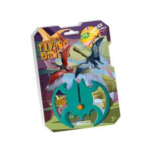 Jucărie lansator Comansi Flying Dinos cu doi dinozauri, verde, portocaliu și albastru dinozauri - Nonbrand Jocuri interactive pentru copii