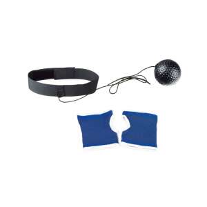 Minge de reflex pentru box cu bandă de cap și învelișuri pentru încheietura mâinii - Saci de box și mănuși de box