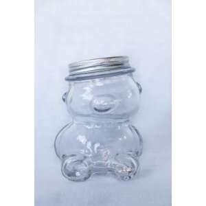 Glas mit Teddybärdeckel 50ml