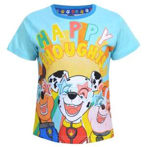 Nickelodeon Mancs őrjárat rövid ujjú póló fiúknak, színes nyomattal a Mancs őrjárat karakterekről a "Happy Thoughts" felirattal - Nickelodeon