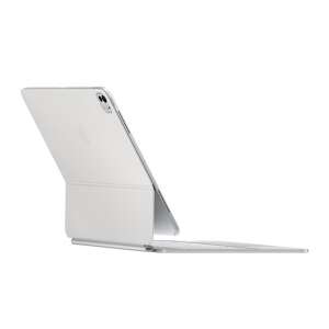 Apple Magic Keyboard tok iPad Pro 13 hüvelyk (2024) modellhez, fehér, trackpaddel, mágneses, állvánnyal, QWERTY kiosztással, magyar nyelvű - Tablet tok