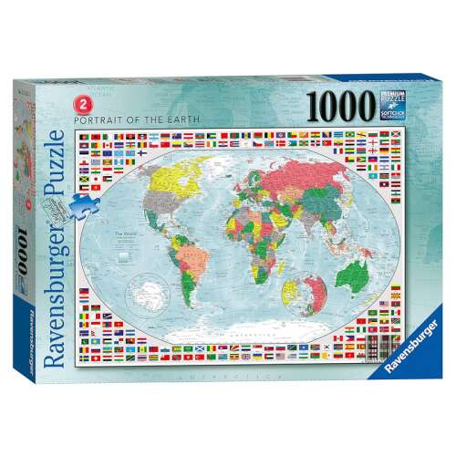Ravensburger 1000 darabos világtérkép puzzle, a Föld portréja