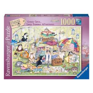 Ravensburger 1000 darabos kirakós játék, Bolondos macskák... Lusta nyári délután Linda Jane Smithtől - Ravensburger Puzzle