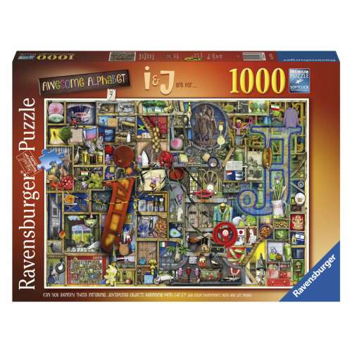 Puzzle Ravensburger 1000 piese, Alfabeul minunat I & J sunt pentru...