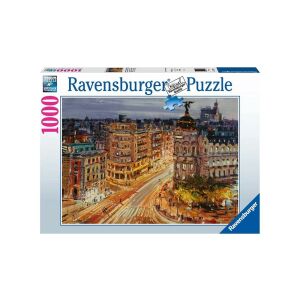 Ravensburger Gran Via Madrid Éjszakai Kirakós - 1000 darabos - Ravensburger Puzzle