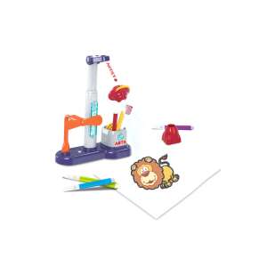 3-in-1 Projektions-Mal-Stift Spielset für Kinder, enthält Projektor, Stifte und Schablonen - Zeichentische