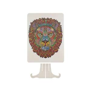 Moxy Puzzle din lemn 140 de piese Leu, asamblat cu stand - Puzzle