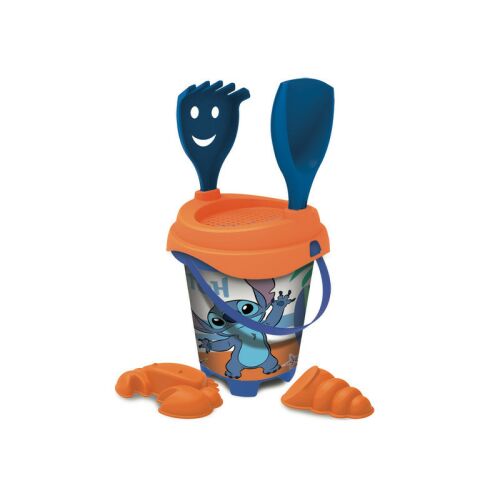 Set kante za pijesak Stitch s lopaticom, grabljama i kalupima
