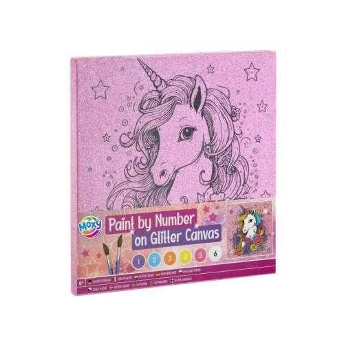 Maľba podľa čísel na lesklé plátno, 25x25 cm