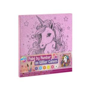 Slikaj brojeve na sjajnom platnu, 25x25 cm 99628847 - Komplet za umjetnost i obrt