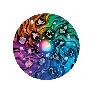 Közelkép a Ravensburger Circle Colors Zodiákus 500 darabos kör alakú puzzle-ről - Ravensburger Puzzle