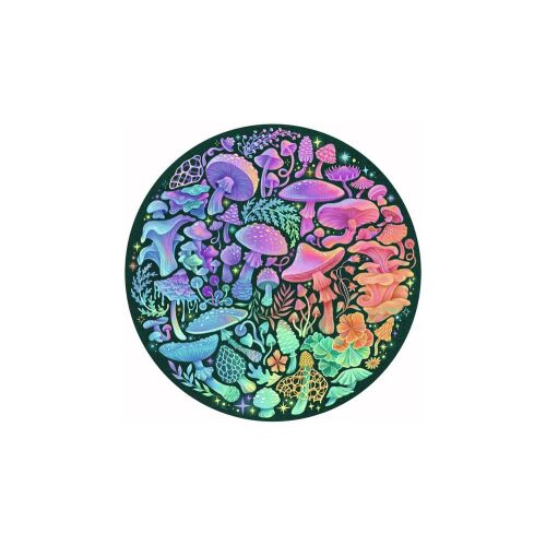 Ułożone Puzzle Ravensburger Circle of Colors Grzyby, 500 elementów