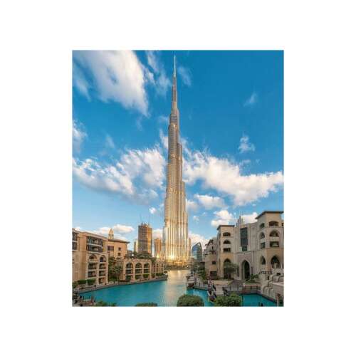 Burj Khalifa, Dubaj, Zjednoczone Emiraty Arabskie, wieżowiec, budynek, architektura, miasto, panorama miasta, podróże, turystyka, punkt orientacyjny, miejsce docelowe