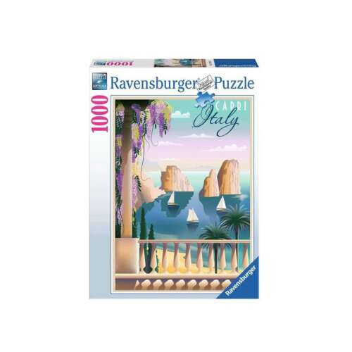Puzzle Ravensburger 1000 elementów, krajobraz Capri we Włoszech