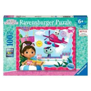 Gabby's Dollhouse 100 piece puzzle by Ravensburger, featuring Gabby and her friends on a boat adventure - Puzzle