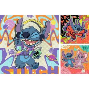 Ravensburger Stitch Puzzle: Collage aus drei Stitch-Bildern - Ravensburger Puzzle