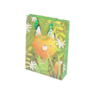 Ekologiczna torba prezentowa XL z wzorem lisa, idealna na urodziny, święta lub każdą specjalną okazję. - Pakowanie prezentów