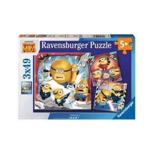 Puzzle Ravensburger 3x49 elementów, Minionki 4, Despicable Me 4, 5+ lat, puzzle dla dzieci, postacie z kreskówek, zabawna aktywność - Puzzle
