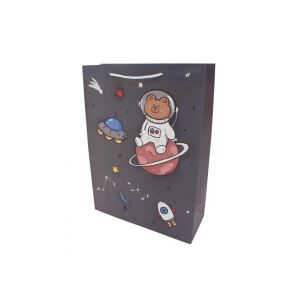 Poklon vrećica Papírtasak- Macis M s dizajnom svemirskog medvjeda - Umjetnost i hobiji