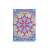 Totum Diamond Painting Journal, Lotus Mandala with Diamonds, DIY Diary Set, blue, pink, yellow, green, white, silver, black, rhinestones, pen, tray, glue, 1500+ rhinestones