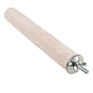 Duvoplus Madár Ülőrudak Kalciummal, S méret, 15x2.5cm, madaraknak, segít a karmok röviden tartásában és a csőr élesítésében, kalciummal az egészséges csontokért, könnyen rögzíthető a kalitkában - Csőr- & Karomkoptató