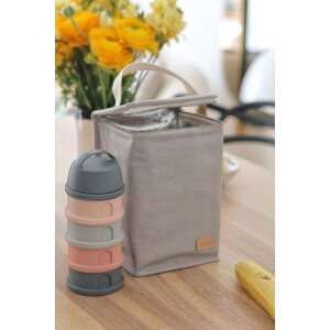 Béaba Izoterm Étel Táska, Gyöngy Szürke, szigetelt uzsonnás táska babaételhez, melegen vagy hidegen tartja az ételt, babaétel tartókkal - Beaba