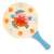 Djeco Beach Racket - Sea, wooden racket with colorful turtle design