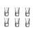 Set of 6 ABYZ®™ tequila shot glasses, 34 ml, perfect for serving spirits