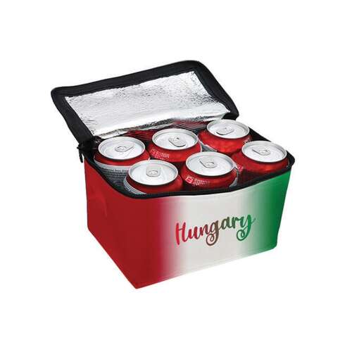 Hűtőtáska Magyarország zászlóval, szigetelt ebédtáska